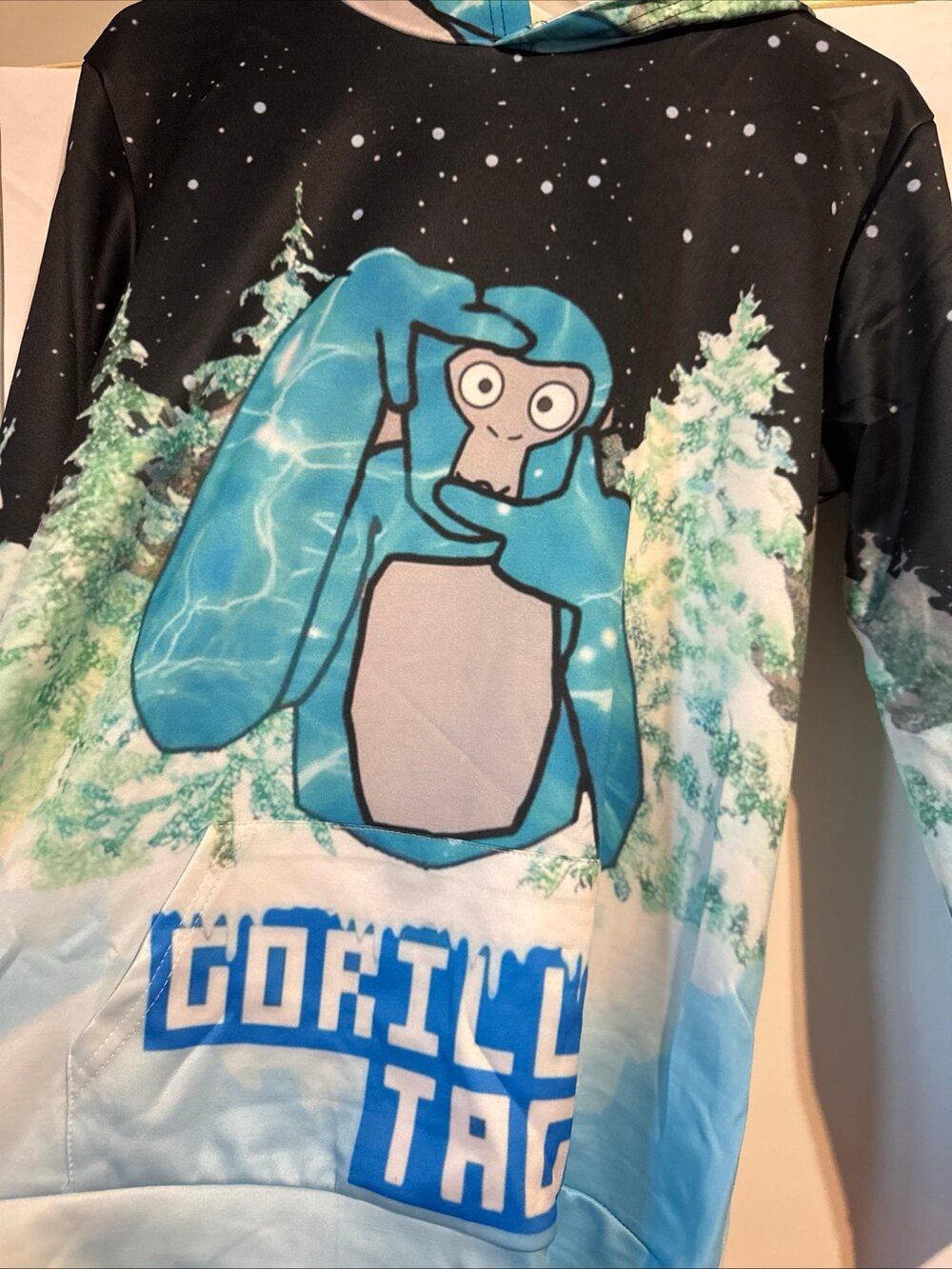 Gorilla Tag Hoodie Long Sleeve Blue